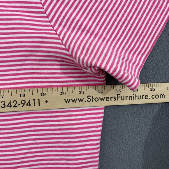 Polo Ralph Lauren Polo Shirt Mens XL Extra Large Striped White Pink Cotton - Picture 7 of 13